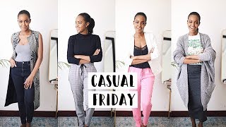 CASUAL FRIDAY OUTFIT IDEAS FOR WORK  THIS IS ESS [upl. by Refannej]