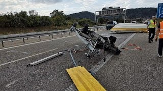 Rheinfelden Boot landet auf der Autobahn 02082019 [upl. by Llertnom433]