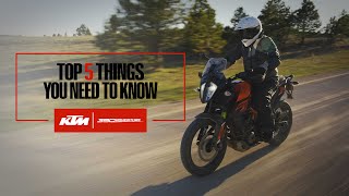 KTM 390 Adventure  5 Things You Need to Know [upl. by Dmitri842]