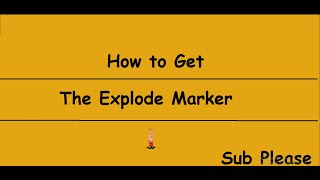 Roblox FInd The Marker Explode Marker [upl. by Nortyad]