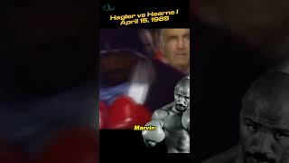 Relive the greatest opening rounds Hagler vs Hearns middleweight bout [upl. by Blase]