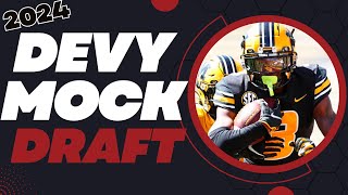 Devy Mock Draft All Devy Classes Included  Dynasty Fantasy Football 2024 [upl. by Tilda]