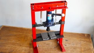 How To Make Hydraulic Press Machine  DIY Mini Hydraulic Press  Without Welding [upl. by Aisha]