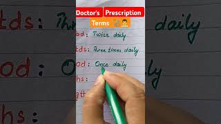 Prescription terms knowledge educationprescriptions [upl. by Hagep]