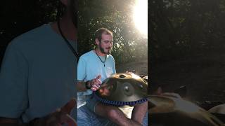 Hanpan music at sunset  Calming handpan music in natur for relaxation and meditation [upl. by Jerman]