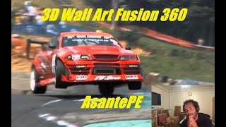 How to 3D Print Daigo Saito’s Drift Jump Using Fusion 360  Wall Art Tutorial [upl. by Cypro]