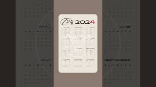 2024 Calendar  Download Free [upl. by Ahsercel]