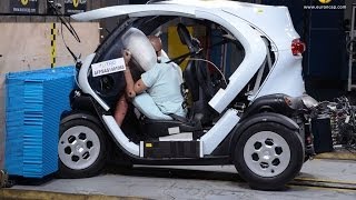 Renault Twizy CRASH TEST [upl. by Yunick]