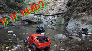 RC Trail Rock Crawling Epic Water Crossings We Sunk a Truck [upl. by Tonina462]