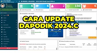 CARA UPDATE APLIKASI DAPODIK 2024B KE VERSI DAPODIK 2024C  CARA PERBAHARUI APLIKASI DAPODIK 2024C [upl. by Salokin]