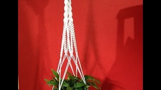 Tutorial Suporte para plantas em Macramê [upl. by Euqinoj]