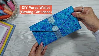 DIY Purse Wallet  Hand Purse for Sewing Gift Ideas  Pouch Clutch Bag [upl. by Eseeryt574]