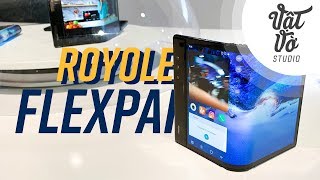 Trên tay smartphone màn hình gập Royole Flexpai  Siêu dị [upl. by Aisekal]