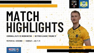 Cornwall RLFC vs Workington Town Betfred League 1  Extended Highlights [upl. by Notxam316]