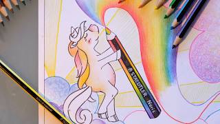 Sfumare con le matite Noris colour  DIY tutorial  Giulia Allasio per STAEDTLER [upl. by Lerraf]