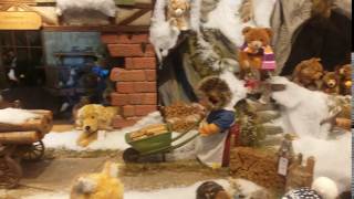 Steiff Teddy Bear Display at the Christmas Market in Munich Germany [upl. by Sivaj]