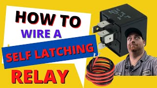 How to wire a self Latching relay  ITS SO EASY [upl. by Hazem188]