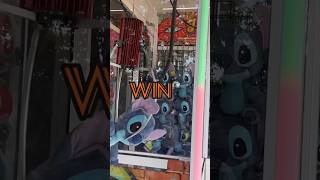 Vincere stitch enorme BigE Elaut 🥲🫧 clawmachine disney stitch plush win [upl. by Jasen]