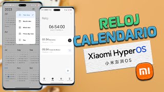 HyperOS Reloj y Calendario DEBES Tenerlos  Sé el Primero [upl. by Atiuqcir]