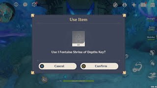 Genshin Impact 46  Fontaine Shrine of depths Key Location Part 1 [upl. by Idelson]