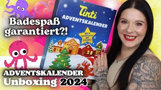 Badespaß garantiert 🐙Tinti ADVENTSKALENDER 2024 Unboxing 24 Türchen [upl. by Icam]