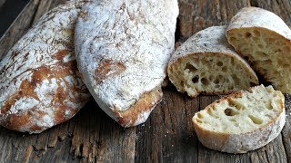 PANE CIABATTA fatto in casa [upl. by Ajtak]