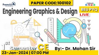 BEU PYQ  Engineering Graphics amp Design  1stsemester civil formulator formulatorpatna [upl. by Mandal]