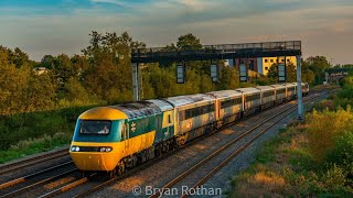 A farewell to Cross Country HSTs in Derbyshire [upl. by Ahsienod]