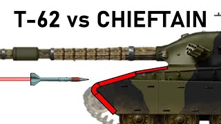 T62 vs CHIEFTAIN  THE END OF SLOPED ARMOUR  115mm 3BM3 APFSDS Armour Piercing Simulation [upl. by Biebel742]