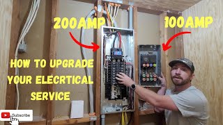 100amp to 200amp service upgrade [upl. by Garrard]