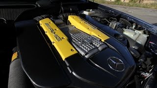 Mercedes W210 E55 Kompressor custom exaust with flap  Soundcheck [upl. by Dever82]