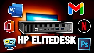 HP EliteDesk 800 G1 Tiny Computer Micro Tower Mini PC Intel i54590T [upl. by Kandy]