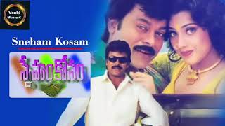 Sneham Kosam Movie Voohalalo Voopirilo Song Chiranjeevi Meena [upl. by Linetta718]