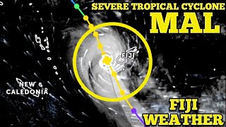 Severe Tropical Cyclone Mal Very near To FIJI [upl. by Ettecul]