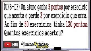 PROBLEMA DE MATEMÁTICA COM SISTEMA DE EQUAÇÕES 4  Prof Robson Liers  Mathematicamente [upl. by Biancha]