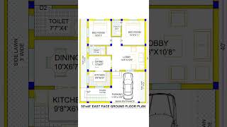 30x40 house plan 🏠 homedesign architecture viral shorts floorplan housedesign houseplan home [upl. by Mainis]