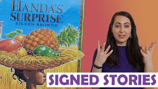 Signed Story  Handas Surprise  British Sign Language BSLSSE [upl. by Julietta120]