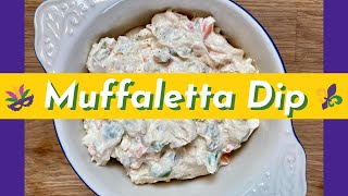 Muffaleta Dip  Mardi Gras Party  Fat Tuesday  Copycat Recipe [upl. by Yatnoj]