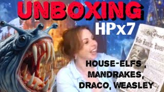 UNBOXING this months HPX7 Box by the forgotten corner  subscription Box  NEW  UNBOX with me [upl. by Ariuqahs]