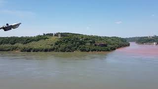 Encontro do Rios Iguaçu com Rio Paraná [upl. by Nitreb]