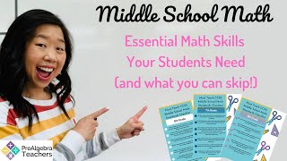 Math Skills Middle School Students Must Learn [upl. by Bremer459]