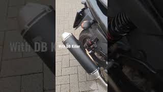 Turbokit Exhaust on Yamaha Maxster 125 with DBKiller [upl. by Enilarac611]