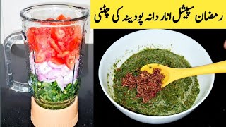 Anar Dana Pudina Chutney Recipe By Maria Ansari  Ramadn Special Chutney  ہاضمہ دار چٹنی [upl. by Arabelle580]