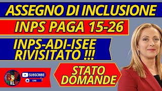 ASSEGNO di INCLUSIONE 🔴 PAGAMENTI ✅ metà MARZO 2024 INPS [upl. by Sammie314]