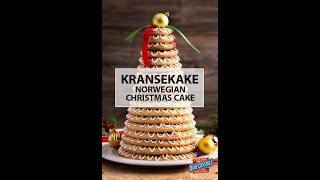 Kransekake Norwegian Christmas Cake shorts [upl. by Thatch55]