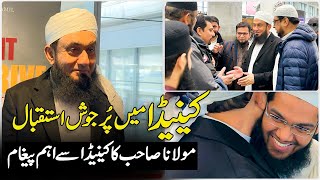 Molana Tariq Jamil ka canada mein purjosh istiqbal [upl. by Denman]