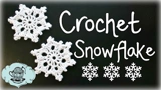 DIY Crochet Snowflake and How to Block Acrylic Yarn ¦ The Corner of Craft [upl. by Rior219]