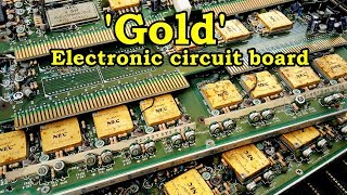 Gold recycle at home from electronic circuit board scrap How To gold recover [upl. by Asilam]