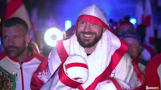 Tyson Furys AMAZING ringwalk at Wembley Stadium before facing Dillian Whyte [upl. by Goldshlag]