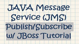 JAVA Message Service JMS PublishSubscribe w JBoss Tutorial [upl. by Wash]